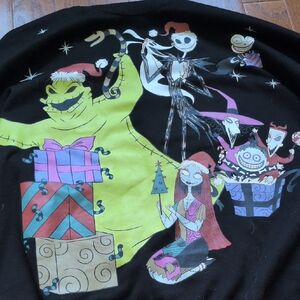 Disney The Nightmare Before Christmas Black Crewneck Sweatshirt Tag Detail
